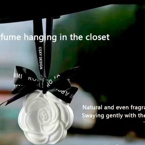 Camellia Car Aromatherapy Long-lasting Gypsum Car Air Freshener